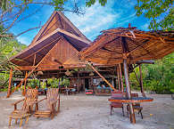 Haupthaus des Biodiversity Raja Ampat 