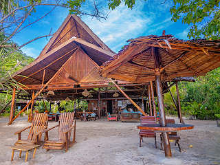 Haupthaus des Biodiversity Raja Ampat 