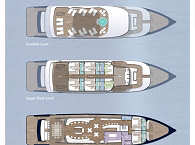 Deckplan der EcoPro Seascape · Tauchsafaris Malediven 