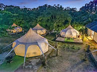 Glamping-Zelte · Tauchercamp auf Cagayan 